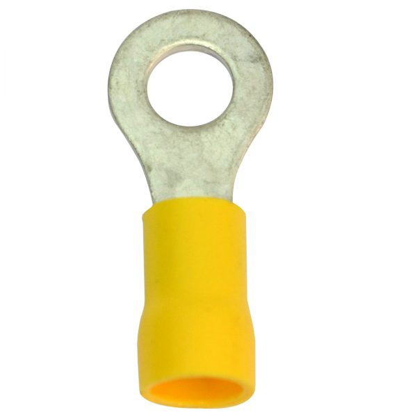 CRIMP TERMINAL YELLOW EYE 6.3MM