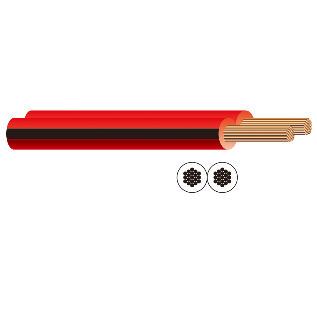 Speaker Cable Red/Black AP AUTO